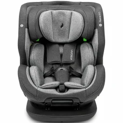 Reboarder-Kindersitz Flame 360 i-Size drehbar ab Geburt - 12 Jahre (40 cm - 150 cm) inkl. Isofix-Basis - Universe Grey