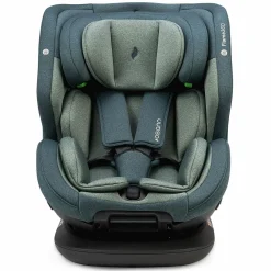 Reboarder-Kindersitz Flame 360 i-Size drehbar ab Geburt - 12 Jahre (40 cm - 150 cm) inkl. Isofix-Basis - Universe Green