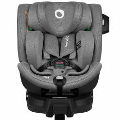 Reboarder-Kindersitz Harmony i-Size drehbar ab Geburt - 12 Jahre (40 cm - 150 cm) mit Sitzverleinerer inkl. Isofix-Basis - Grey Concrete Bamboo