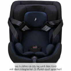 Reboarder-Kindersitz Hero 360 SL ab Geburt - 4 Jahre (40 cm -105 cm) drehbar inkl. Isofix-Basis - Twill Navy - Kollektion 2025