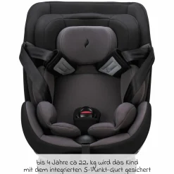 Reboarder-Kindersitz Hero 360 SL ab Geburt - 4 Jahre (40 cm -105 cm) drehbar inkl. Isofix-Basis - Twill Black - Kollektion 2025