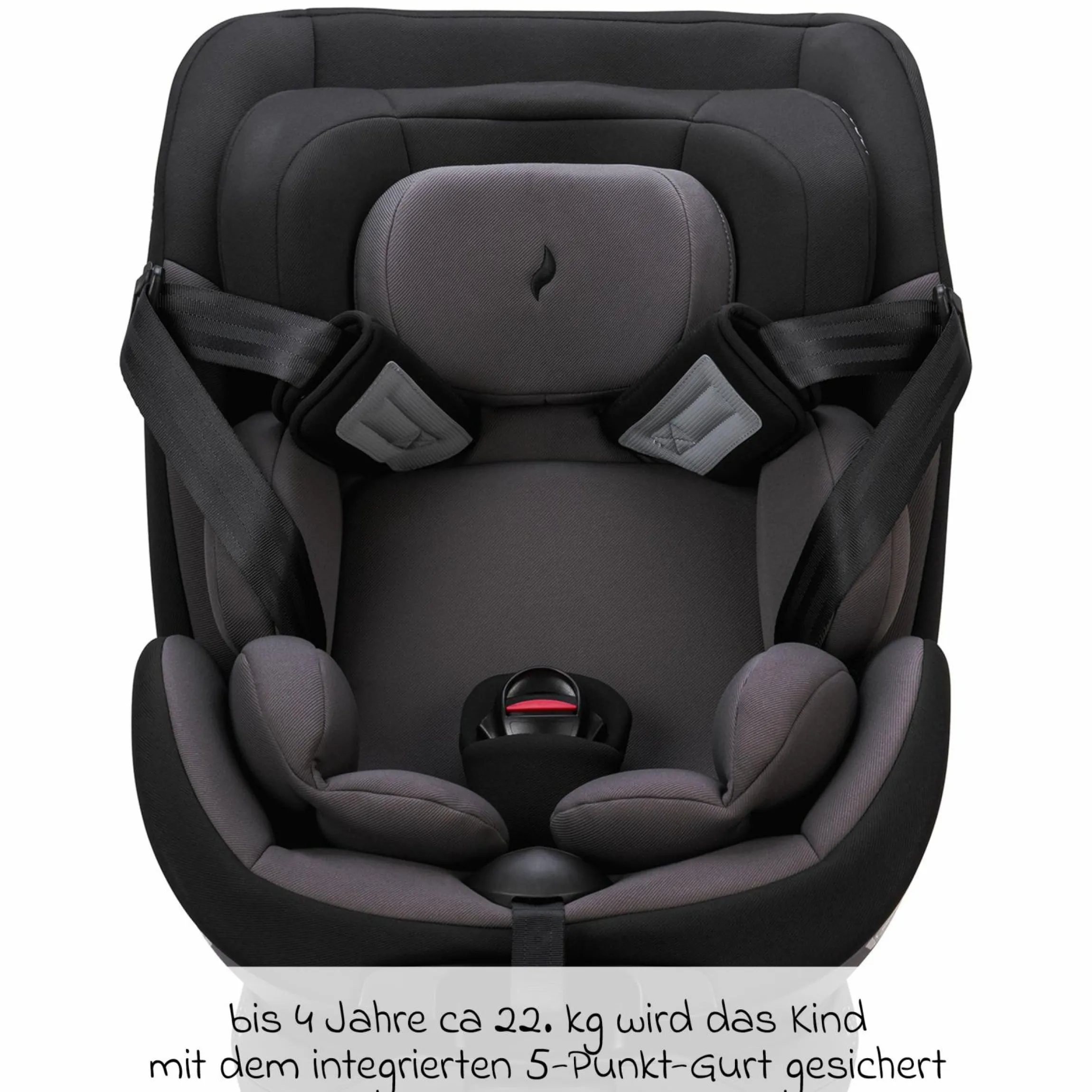 Reboarder-Kindersitz Hero 360 SL ab Geburt - 4 Jahre (40 cm -105 cm) drehbar inkl. Isofix-Basis - Twill Black - Kollektion 2025