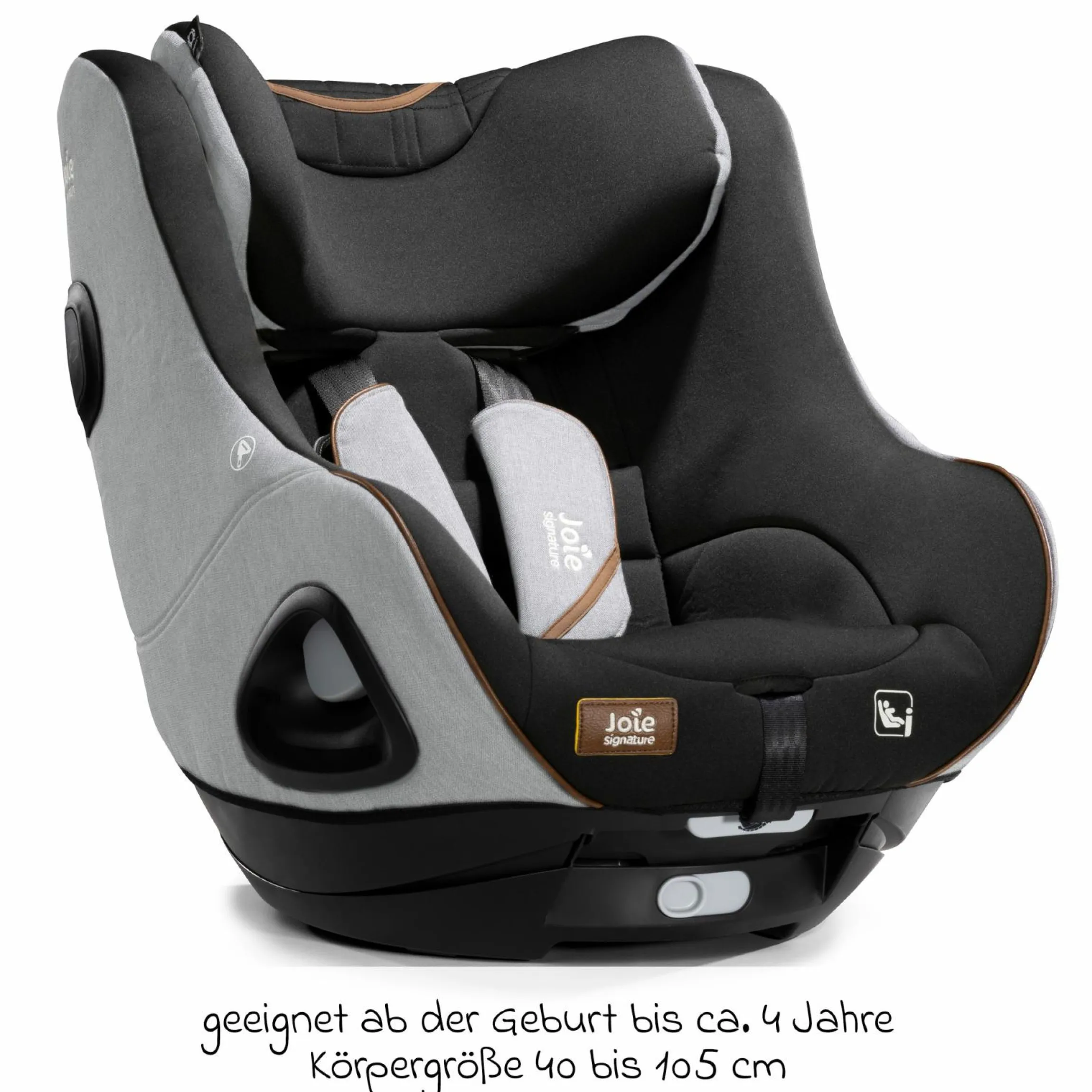 Reboarder-Kindersitz i-Harbour ab Geburt - 4 Jahre (40 cm - 105 cm) 360° drehbar - Signature - Carbon - Kollektion 2025