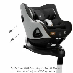 Reboarder-Kindersitz i-Harbour ab Geburt - 4 Jahre (40 cm - 105 cm) 360° drehbar - Signature - Carbon - Kollektion 2025