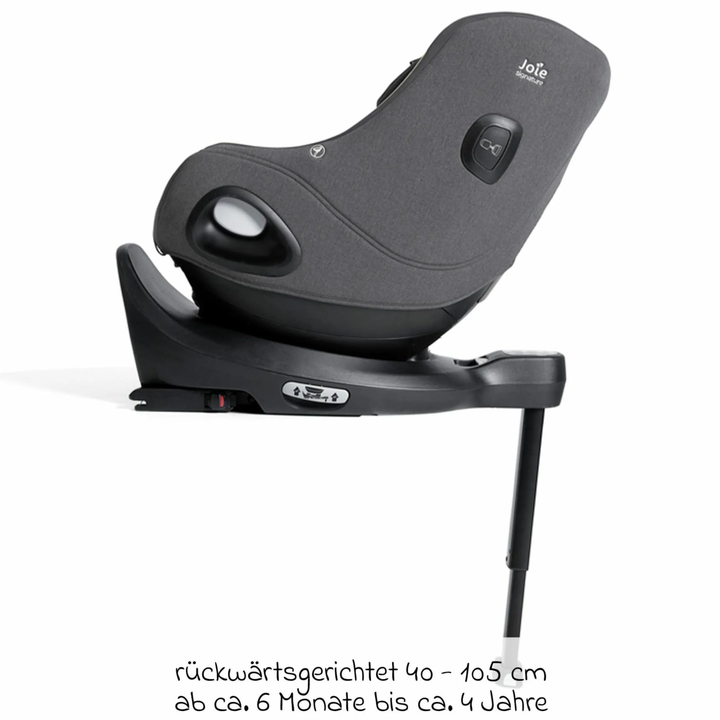 Reboarder-Kindersitz i-Harbour E i-Size 360° drehbar ab 6 Monate - 4 Jahre (61 cm -105 cm) & Sommer-Bezug aus Mesh - Signature - Ebony