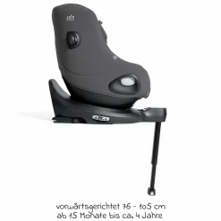 Reboarder-Kindersitz i-Harbour E i-Size 360° drehbar ab 6 Monate - 4 Jahre (61 cm -105 cm) & Sommer-Bezug aus Mesh - Signature - Ebony