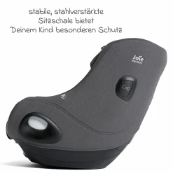 Reboarder-Kindersitz i-Harbour E i-Size 360° drehbar ab 6 Monate - 4 Jahre (61 cm -105 cm) & Sommer-Bezug aus Mesh - Signature - Ebony