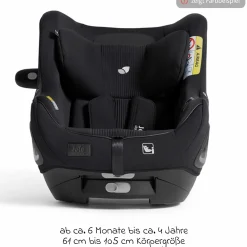 Reboarder-Kindersitz i-Harbour E i-Size 360° drehbar ab 6 Monate - 4 Jahre (61 cm -105 cm) & Sommer-Bezug aus Mesh - Signature - Evergreen