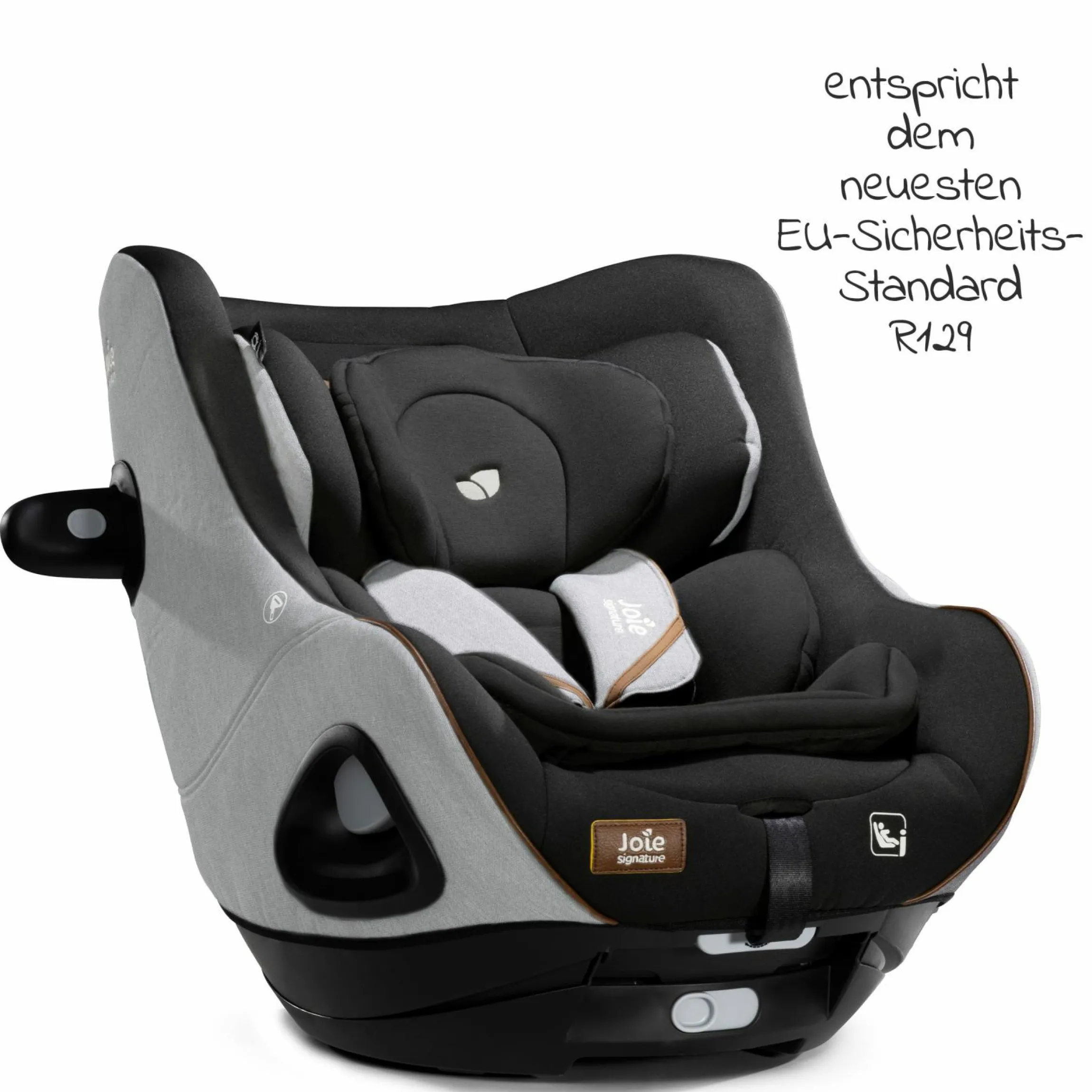 Reboarder-Kindersitz i-Harbour ab Geburt - 4 Jahre (40 cm - 105 cm) 360° drehbar - Signature - Carbon