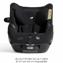 Reboarder-Kindersitz i-Harbour E i-Size 360° drehbar ab 6 Monate - 4 Jahre (61 cm -105 cm) & Sommer-Bezug aus Mesh - Signature - Eclipse