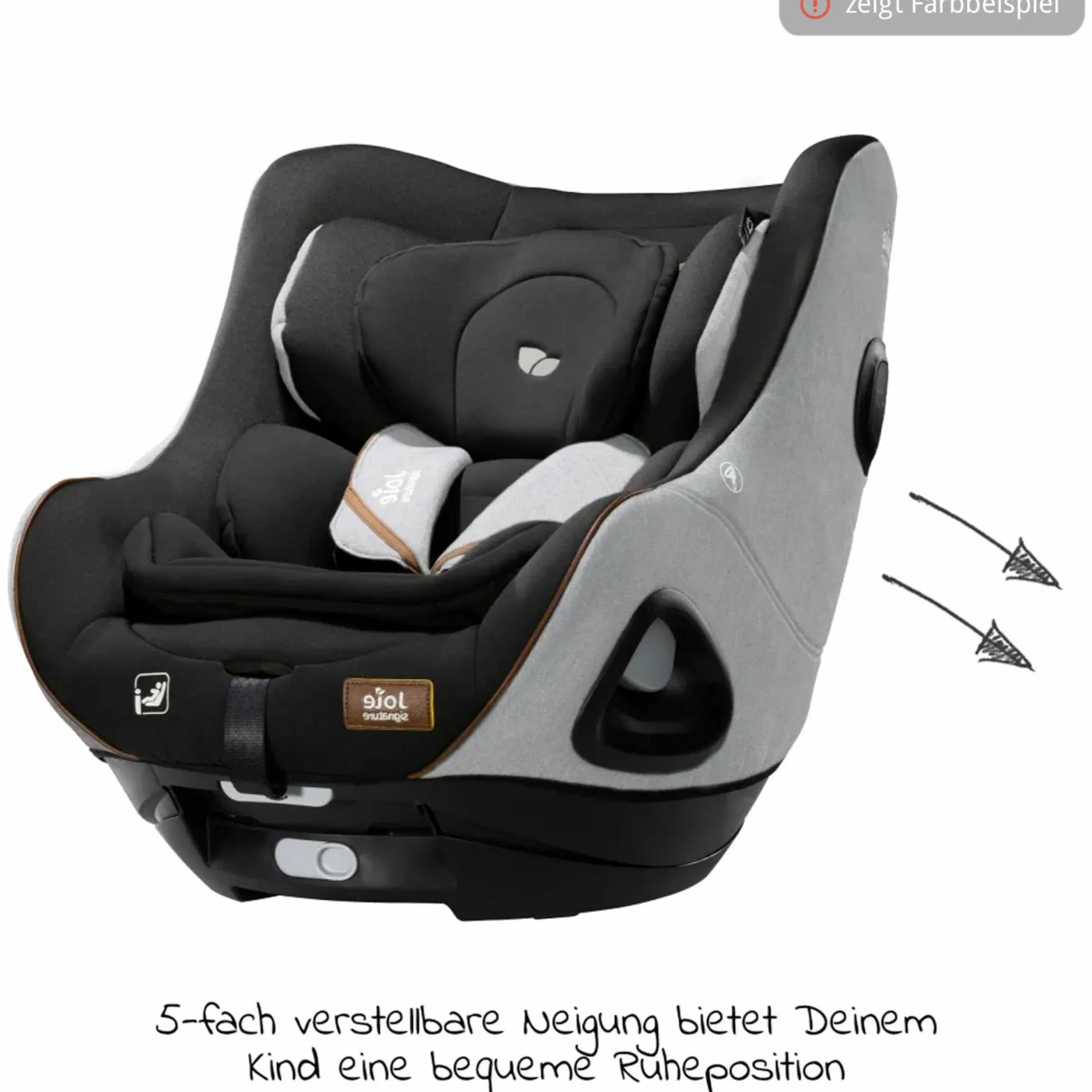 Reboarder-Kindersitz i-Harbour ab Geburt - 4 Jahre (40 cm - 105 cm) 360° drehbar - Signature - Oyster