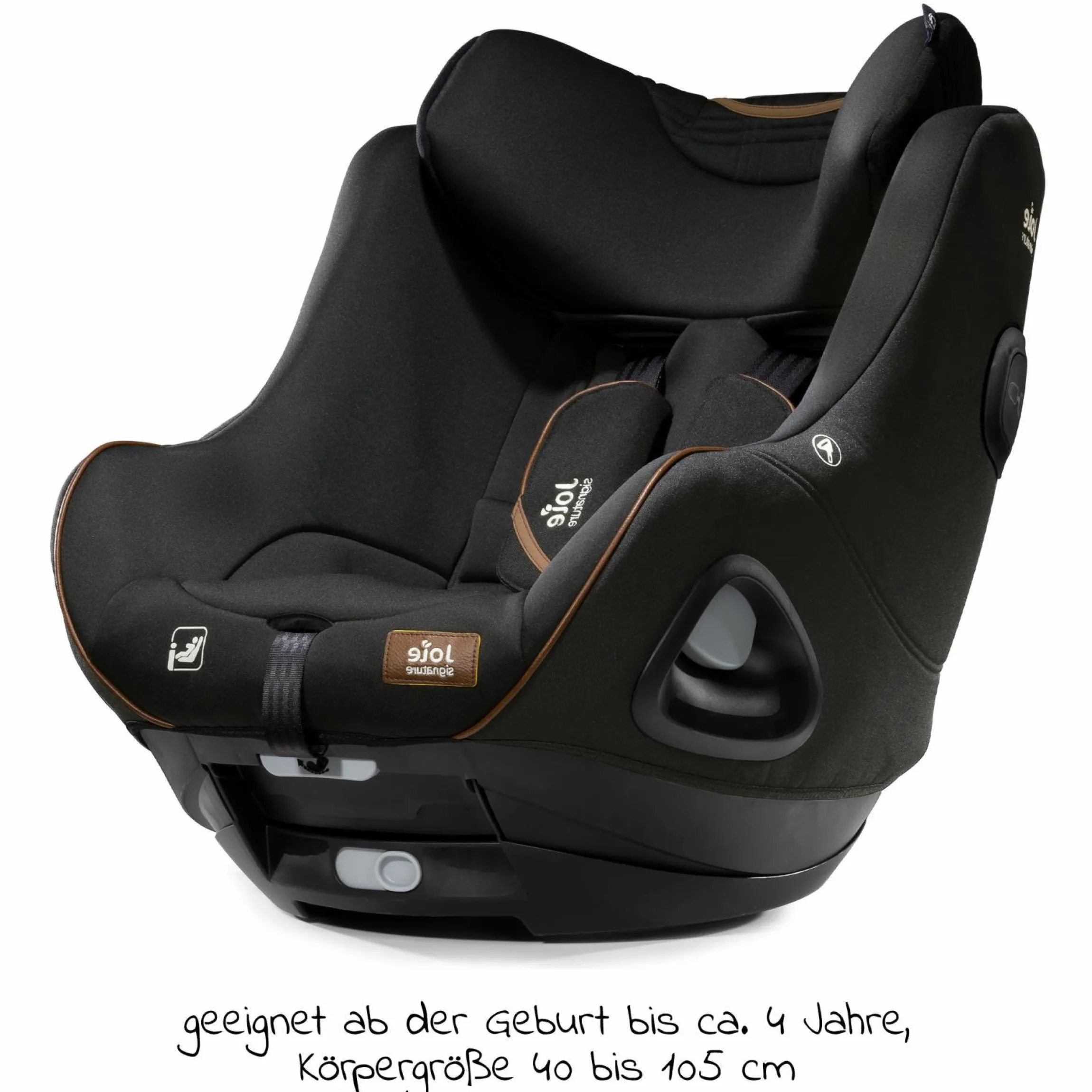 Reboarder-Kindersitz i-Harbour ab Geburt - 4 Jahre (40 cm - 105 cm) 360° drehbar - Signature - Eclipse