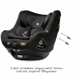 Reboarder-Kindersitz i-Harbour ab Geburt - 4 Jahre (40 cm - 105 cm) 360° drehbar - Signature - Eclipse