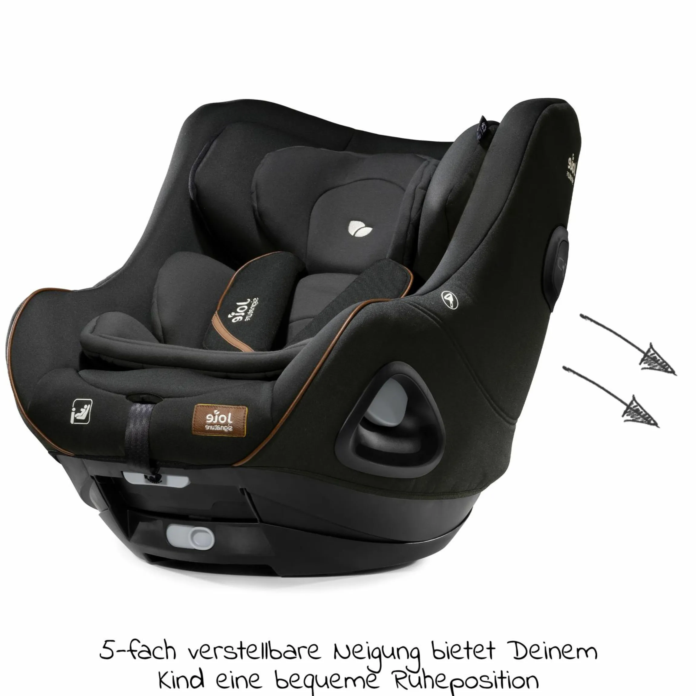 Reboarder-Kindersitz i-Harbour ab Geburt - 4 Jahre (40 cm - 105 cm) 360° drehbar - Signature - Eclipse