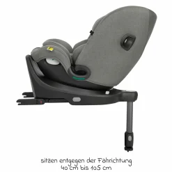 Reboarder-Kindersitz i-Pivot Grow ab Geburt - 10 Jahre (40 cm - 135 cm) mit Isofix-Basis & Sitzverkleinerer - Thunder - Kollektion 2025