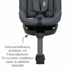 Reboarder-Kindersitz i-Pivot Grow ab Geburt - 10 Jahre (40 cm - 135 cm) mit Isofix-Basis & Sitzverkleinerer - Moonlight - Kollektion 2025