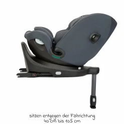 Reboarder-Kindersitz i-Pivot Grow ab Geburt - 10 Jahre (40 cm - 135 cm) mit Isofix-Basis & Sitzverkleinerer - Moonlight - Kollektion 2025