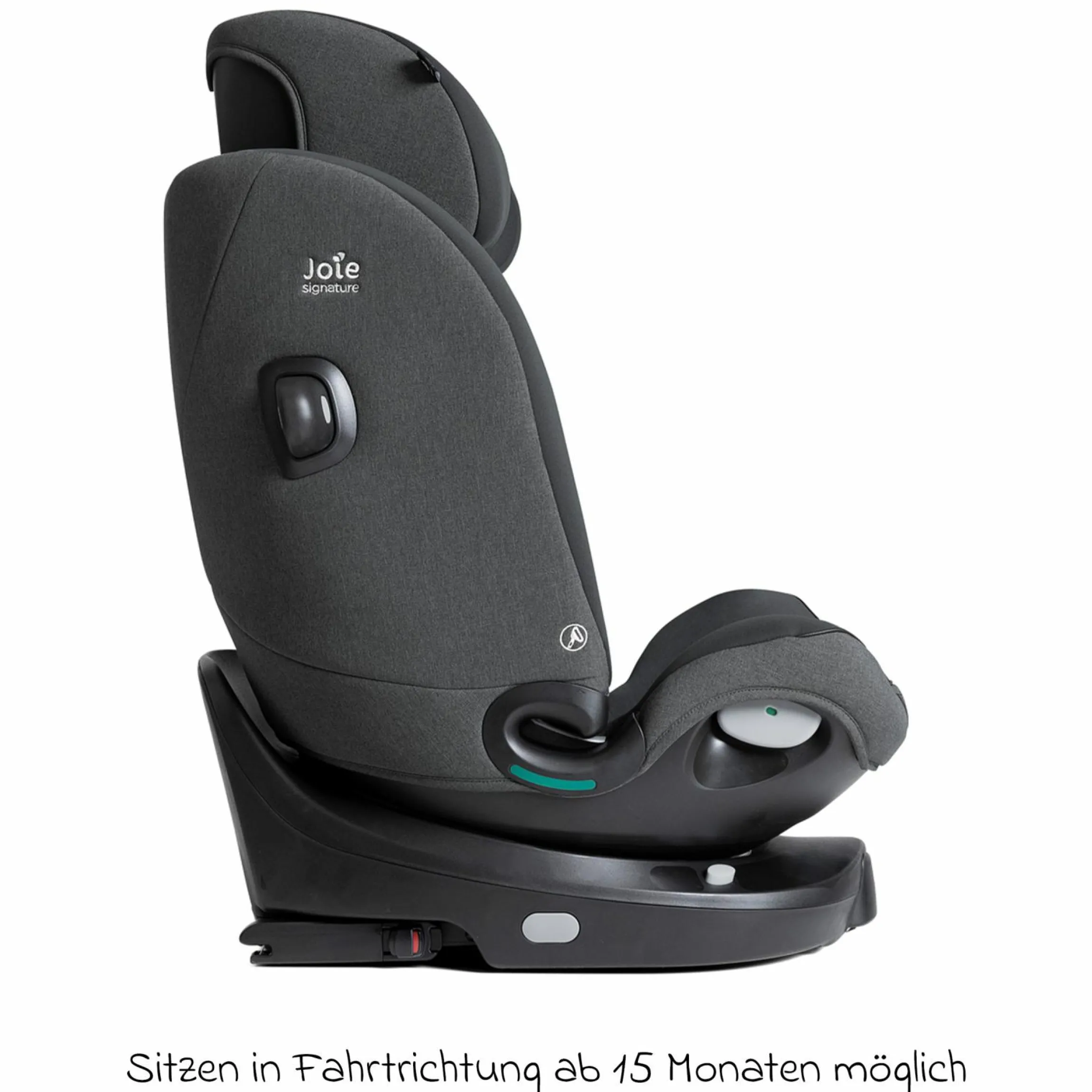 Reboarder-Kindersitz i-Spin XL i-Size 360° drehbar ab Geburt - 12 Jahre (40 cm -150 cm) inkl. Sitzverkleinerer & Isofix-Basis - Signature - Ebony