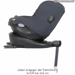 Reboarder-Kindersitz i-Spin 360 ab Geburt - 4 Jahre (40 cm - 105 cm) mit Isofix-Basis & Sitzverkleinerer - Shale - Kollektion 2025