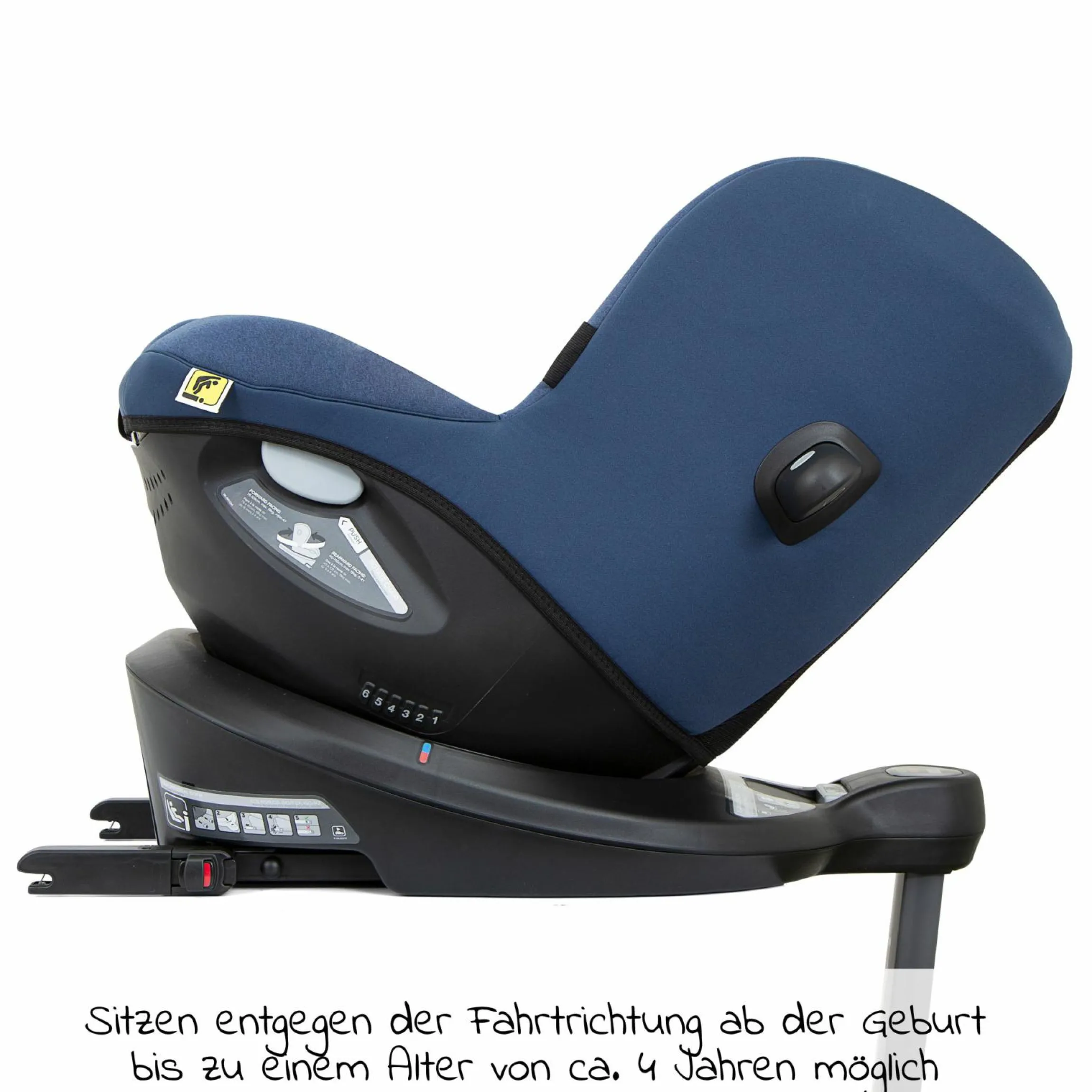 Reboarder-Kindersitz i-Spin 360 R i-Size - ab Geburt - 4 Jahre (40-105 cm) mit Isofix-Basis - Deep Sea