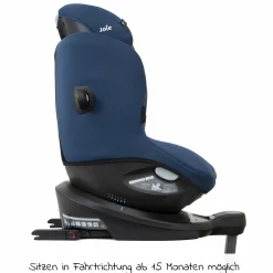 Reboarder-Kindersitz i-Spin 360 R i-Size - ab Geburt - 4 Jahre (40-105 cm) mit Isofix-Basis - Deep Sea