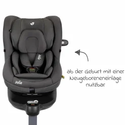 Reboarder-Kindersitz i-Spin 360 ab Geburt - 4 Jahre (40 cm - 105 cm) mit Isofix-Basis & Sitzverkleinerer - Thunder - Kollektion 2025
