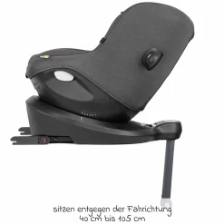Reboarder-Kindersitz i-Spin 360 ab Geburt - 4 Jahre (40 cm - 105 cm) mit Isofix-Basis & Sitzverkleinerer - Thunder - Kollektion 2025