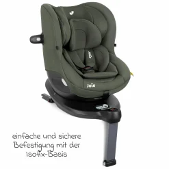 Reboarder-Kindersitz i-Spin 360 ab Geburt - 4 Jahre (40 cm - 105 cm) mit Isofix-Basis & Sitzverkleinerer - Thyme - Kollektion 2025