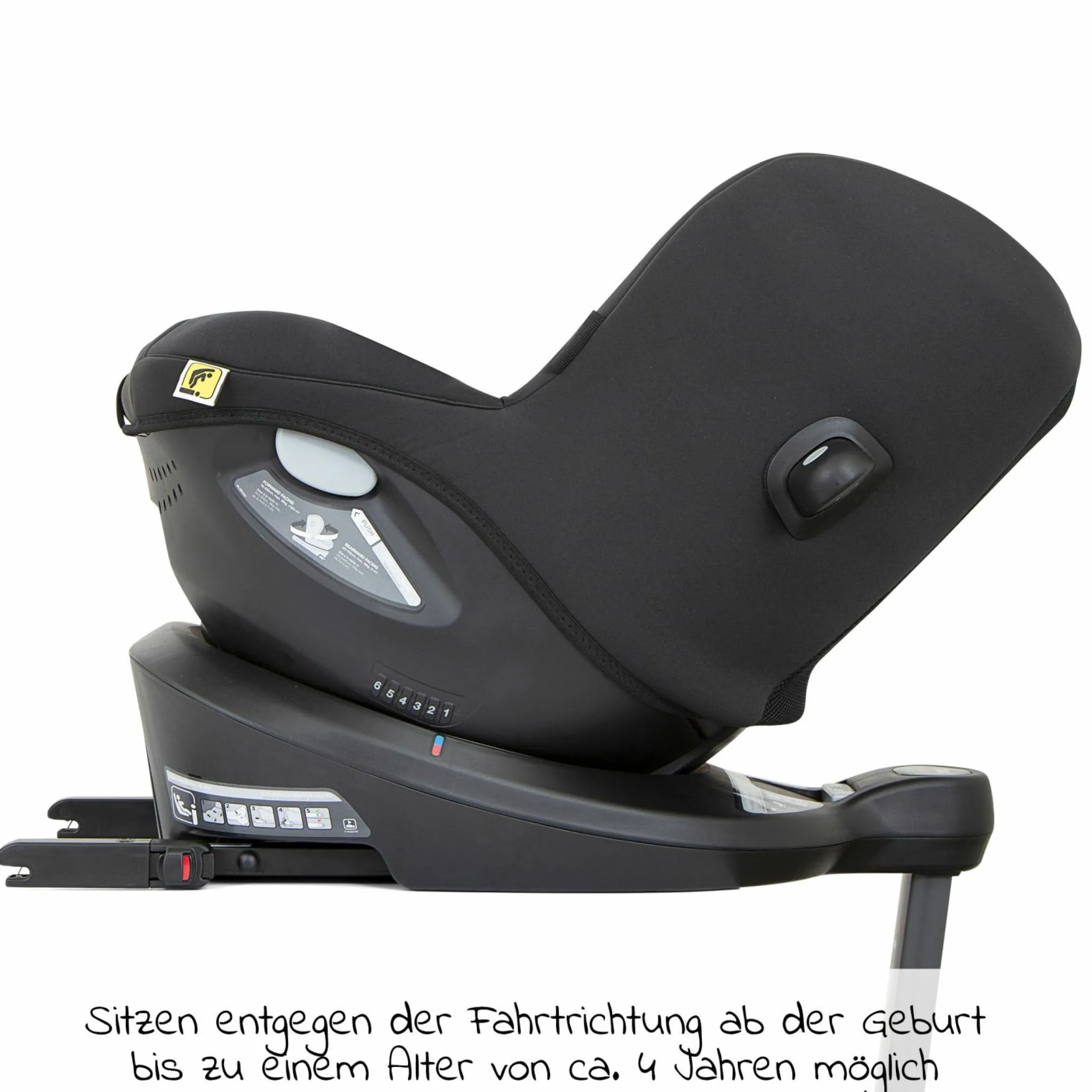 Reboarder-Kindersitz i-Spin 360 R i-Size - ab Geburt - 4 Jahre (40-105 cm) mit Isofix-Basis - Coal