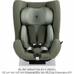 Reboarder-Kindersitz Lily i-Size ab Geburt - 4 Jahre (45 cm - 105 cm) inkl. Sitzverkleinerer - Sage - Kollektion 2025