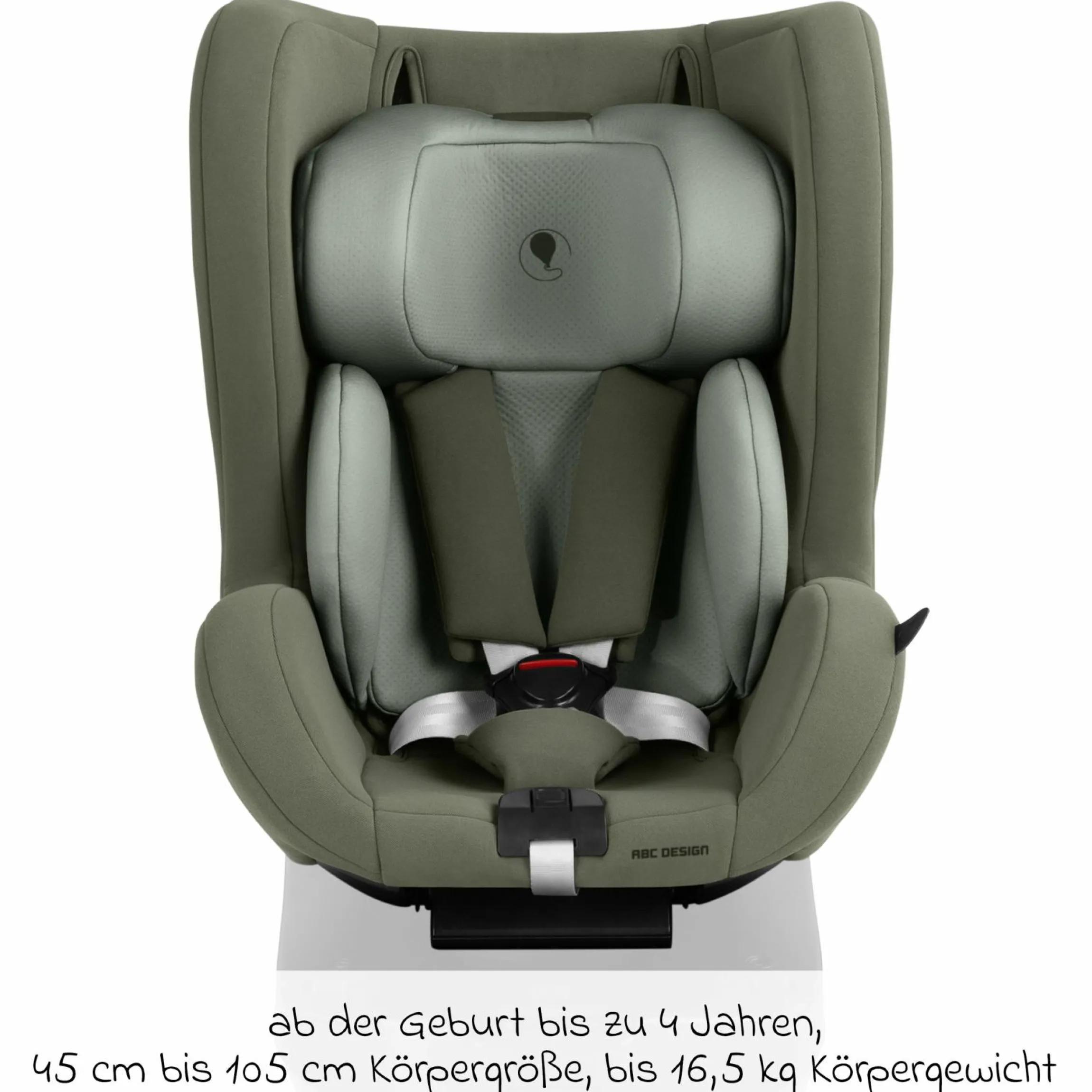 Reboarder-Kindersitz Lily i-Size ab Geburt - 4 Jahre (45 cm - 105 cm) inkl. Sitzverkleinerer - Sage - Kollektion 2025