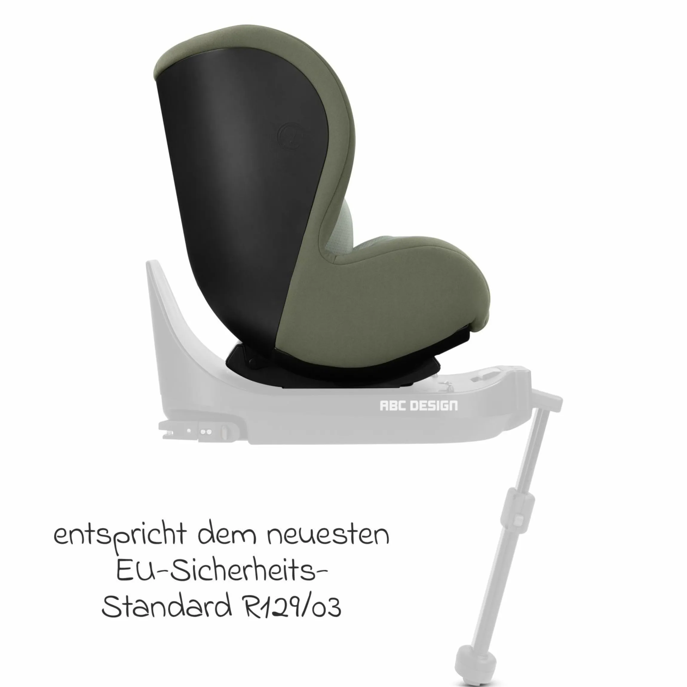 Reboarder-Kindersitz Lily i-Size ab Geburt - 4 Jahre (45 cm - 105 cm) inkl. Sitzverkleinerer - Sage - Kollektion 2025