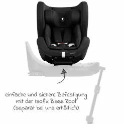 Reboarder-Kindersitz Lily i-Size ab Geburt - 4 Jahre (45 cm - 105 cm) inkl. Sitzverkleinerer - Black - Kollektion 2025