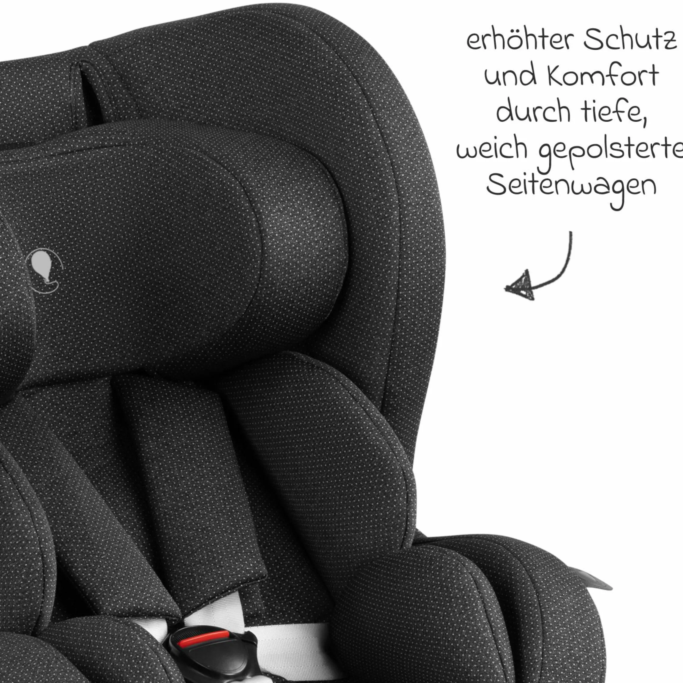 Reboarder-Kindersitz Lily i-Size ab Geburt - 4 Jahre (45 cm - 105 cm) inkl. Sitzverkleinerer - Bubble - Kollektion 2025