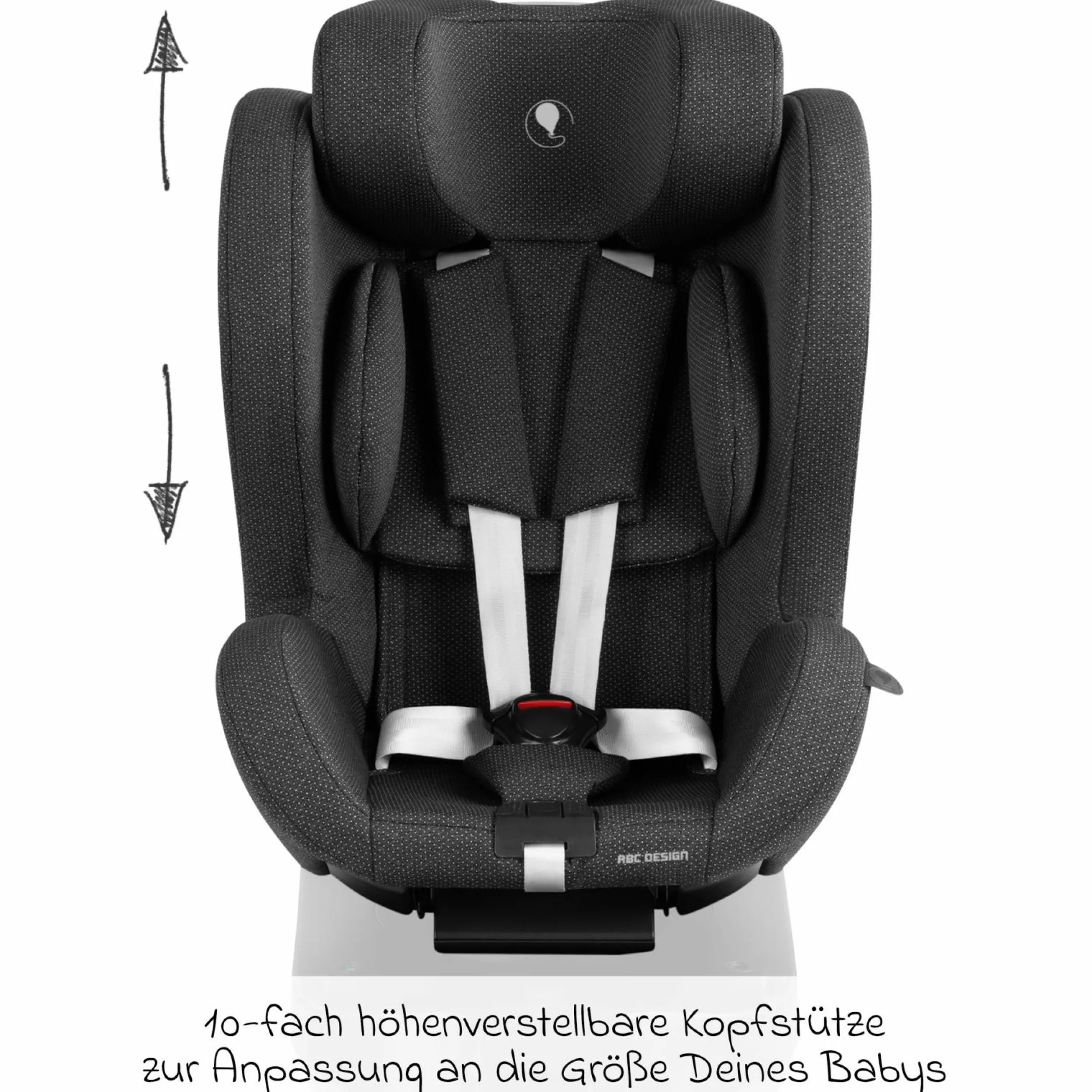 Reboarder-Kindersitz Lily i-Size ab Geburt - 4 Jahre (45 cm - 105 cm) inkl. Sitzverkleinerer - Bubble - Kollektion 2025