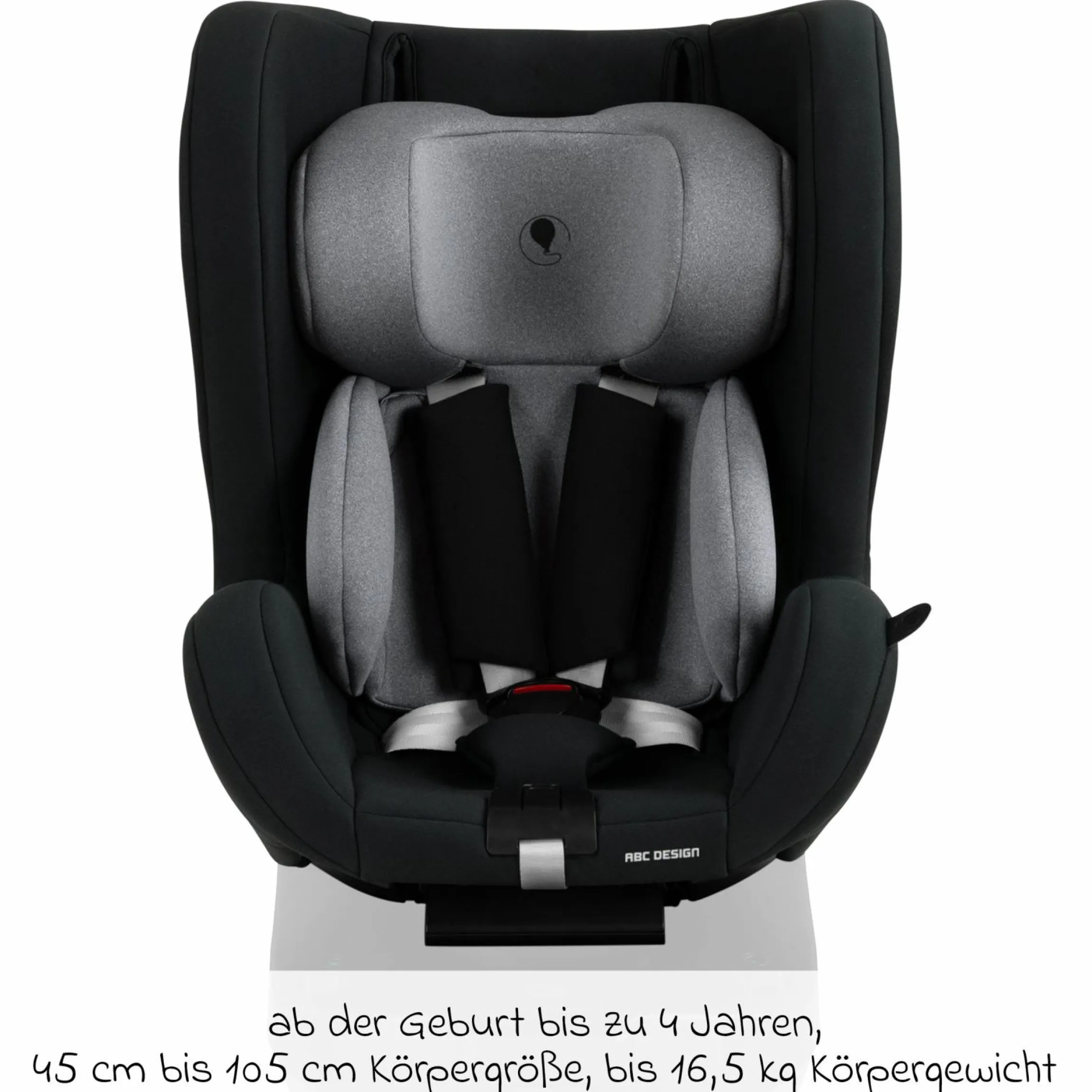 Reboarder-Kindersitz Lily i-Size ab Geburt - 4 Jahre (45 cm - 105 cm) inkl. Sitzverkleinerer - Graphite - Kollektion 2025