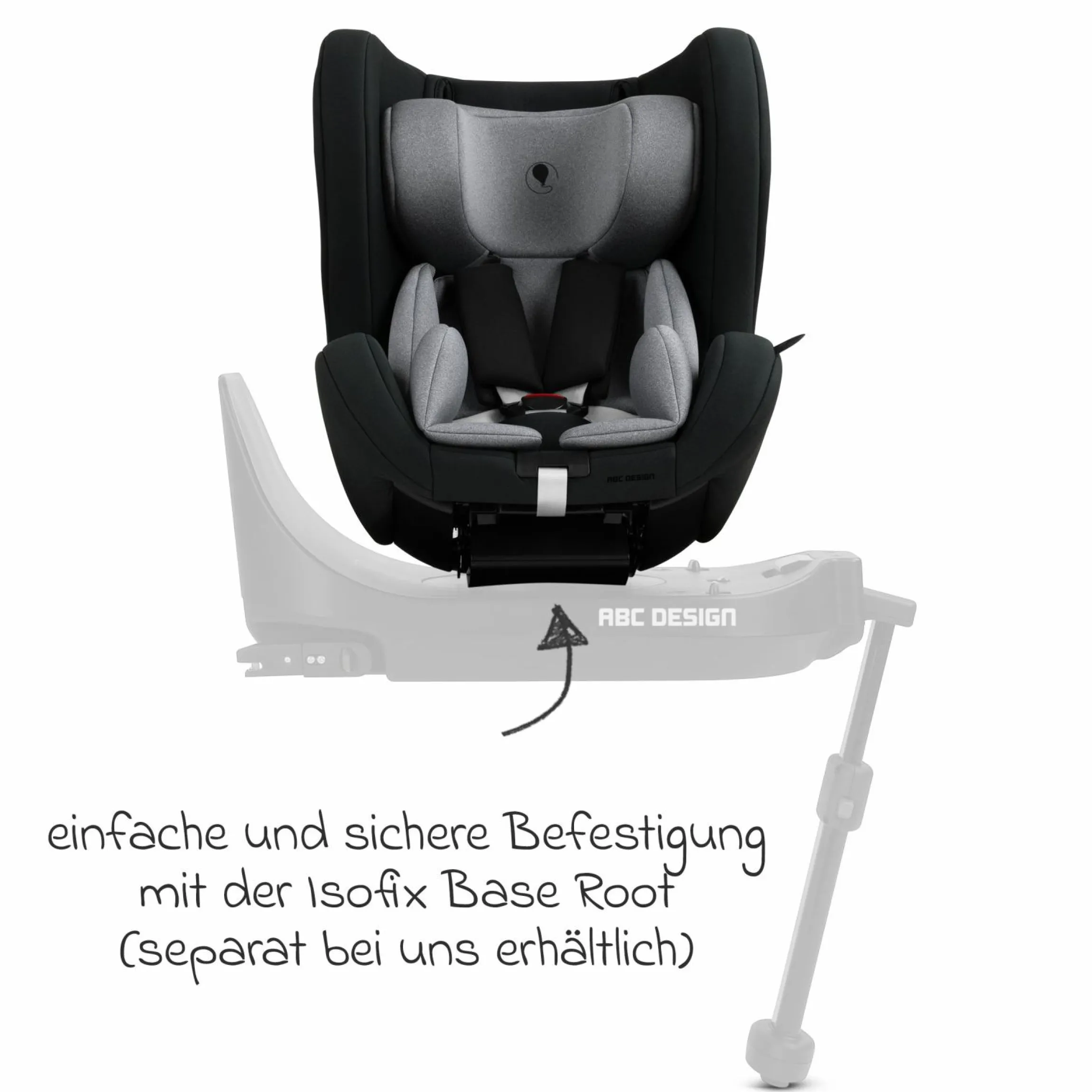Reboarder-Kindersitz Lily i-Size ab Geburt - 4 Jahre (45 cm - 105 cm) inkl. Sitzverkleinerer - Graphite - Kollektion 2025