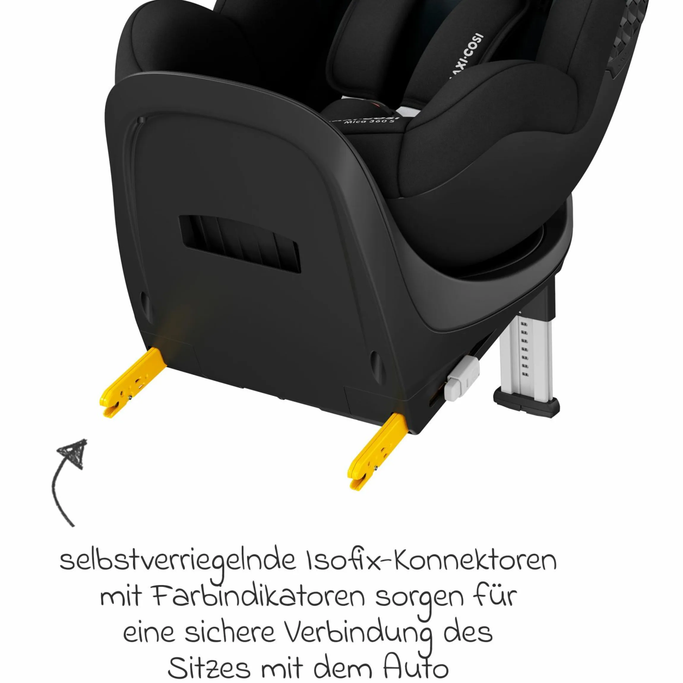 Reboarder-Kindersitz Mica 360 S - Tonal Black