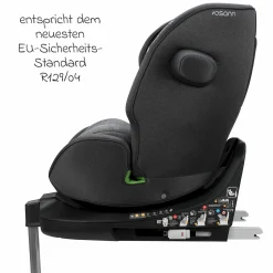 Reboarder-Kindersitz One 360 SL i-Size drehbar ab Geburt - 12 Jahre (40 cm - 150 cm) inkl. Isofix-Basis mit Stützfuß - Universe Grey