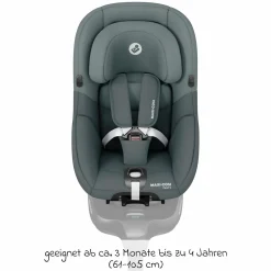 Reboarder-Kindersitz Pearl S i-Size ab 3 Monate - 4 Jahre (61 cm - 105 cm) inkl. Isofix-Basis FamilyFix S & Rückenlehnenschutz - Tonal Graphite