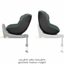 Reboarder-Kindersitz Pearl S i-Size ab 3 Monate - 4 Jahre (61 cm - 105 cm) inkl. Isofix-Basis FamilyFix S & Rückenlehnenschutz - Tonal Graphite