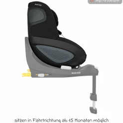 Reboarder-Kindersitz Pearl 360 ab 3 Monate - 4 Jahre (61 cm - 105 cm) 0-17,4 kg drehbar mit G-Cell-Seitenaufprallschutz - Authentic Green - Kollektion 2025