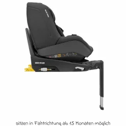 Reboarder-Kindersitz Pearl Pro 2 i-Size ab 6 Monate - 4 Jahre (67 cm - 105 cm) inkl. FamilyFix 3 i-Size Base - Authentic Black