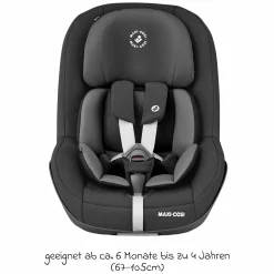 Reboarder-Kindersitz Pearl Pro 2 i-Size ab 6 Monate - 4 Jahre (67 cm - 105 cm) mit Easy-in-Gurt - Authentic Black - Kollektion 2025