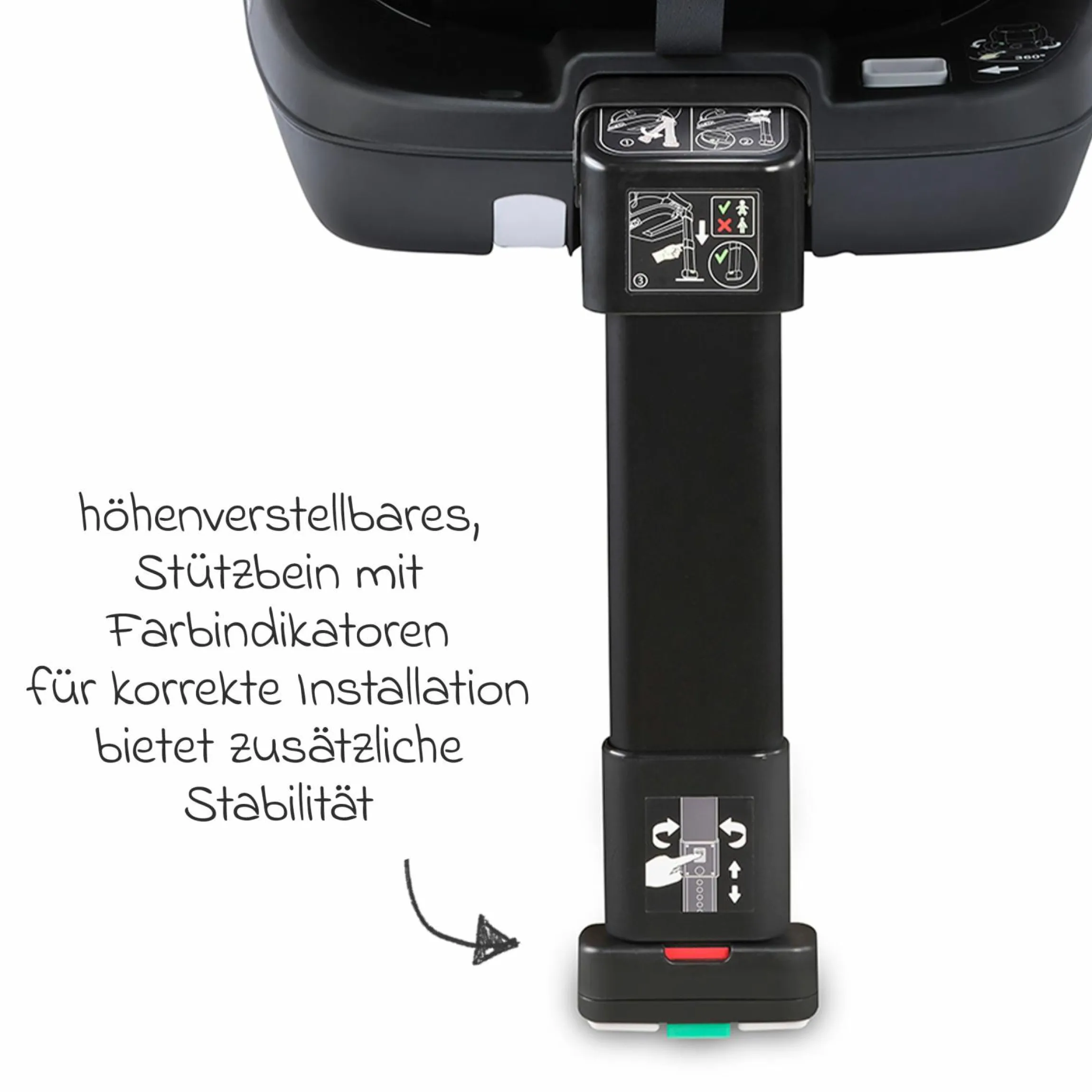 Reboarder-Kindersitz Salia 125 i-Size KID ab 3 Monate bis 7 Jahre (61 cm - 125 cm) drehbar mit Isofix-Basis - Carbon Grey - Kollektion 2025