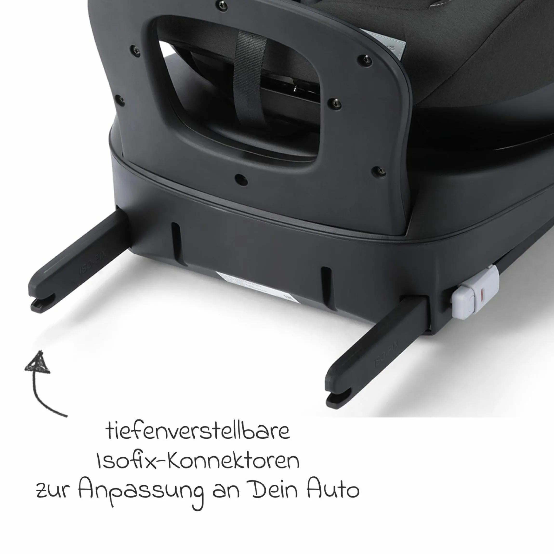 Reboarder-Kindersitz Salia 125 i-Size ab Geburt bis 7 Jahre (40 cm - 125 cm) drehbar mit Isofix-Basis - Fibre Black - Kollektion 2025