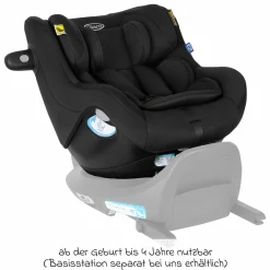 Reboarder-Kindersitz SnugGo i-Size R129 ab Geburt - 4 Jahre (40 cm - 105 cm) inkl. Sitzverkleinerer - Midnight - Kollektion 2025
