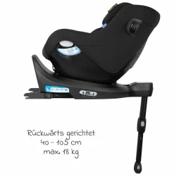 Reboarder-Kindersitz SnugGo i-Size R129 ab Geburt - 4 Jahre (40 cm - 105 cm) inkl. Sitzverkleinerer - Midnight - Kollektion 2025