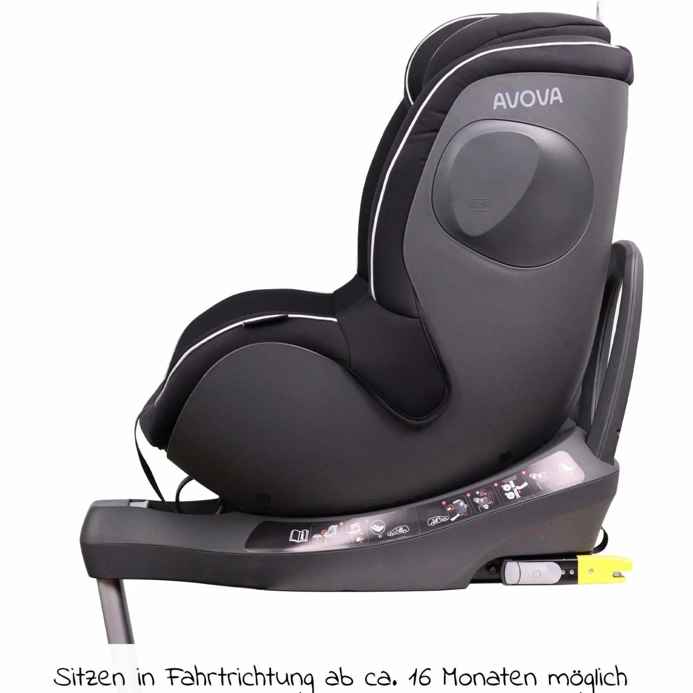 Reboarder-Kindersitz Sperber-Fix i-Size 40 cm - 105 cm / ab der Geburt bis 4 Jahre mit Isofix - Pearl Black - Kollektion 2025