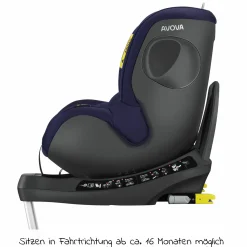 Reboarder-Kindersitz Sperber-Fix 61 61 cm - 105 cm / 1 Jahr bis 4 Jahre mit Isofix - Atlantic Blue - Kollektion 2025